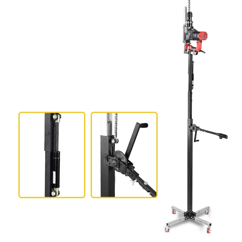 Fishing Rod Telescopic - Elektrischer Hammer-Hebeständer, hydraulischer Teleskop-Verstärkungshalter, Deckenbohrstützstange, Schlagbohrer,